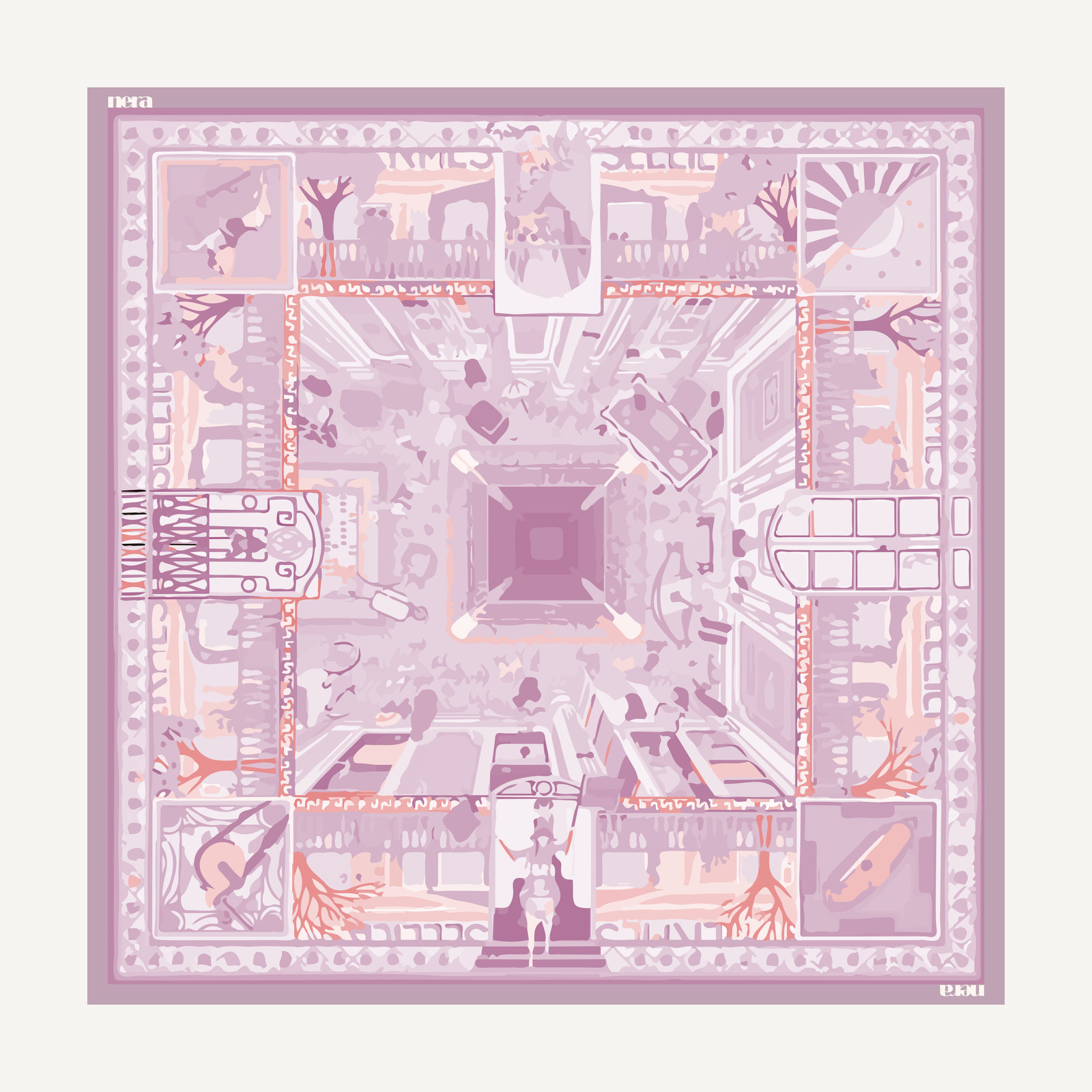 Anjung in Rose, flat view