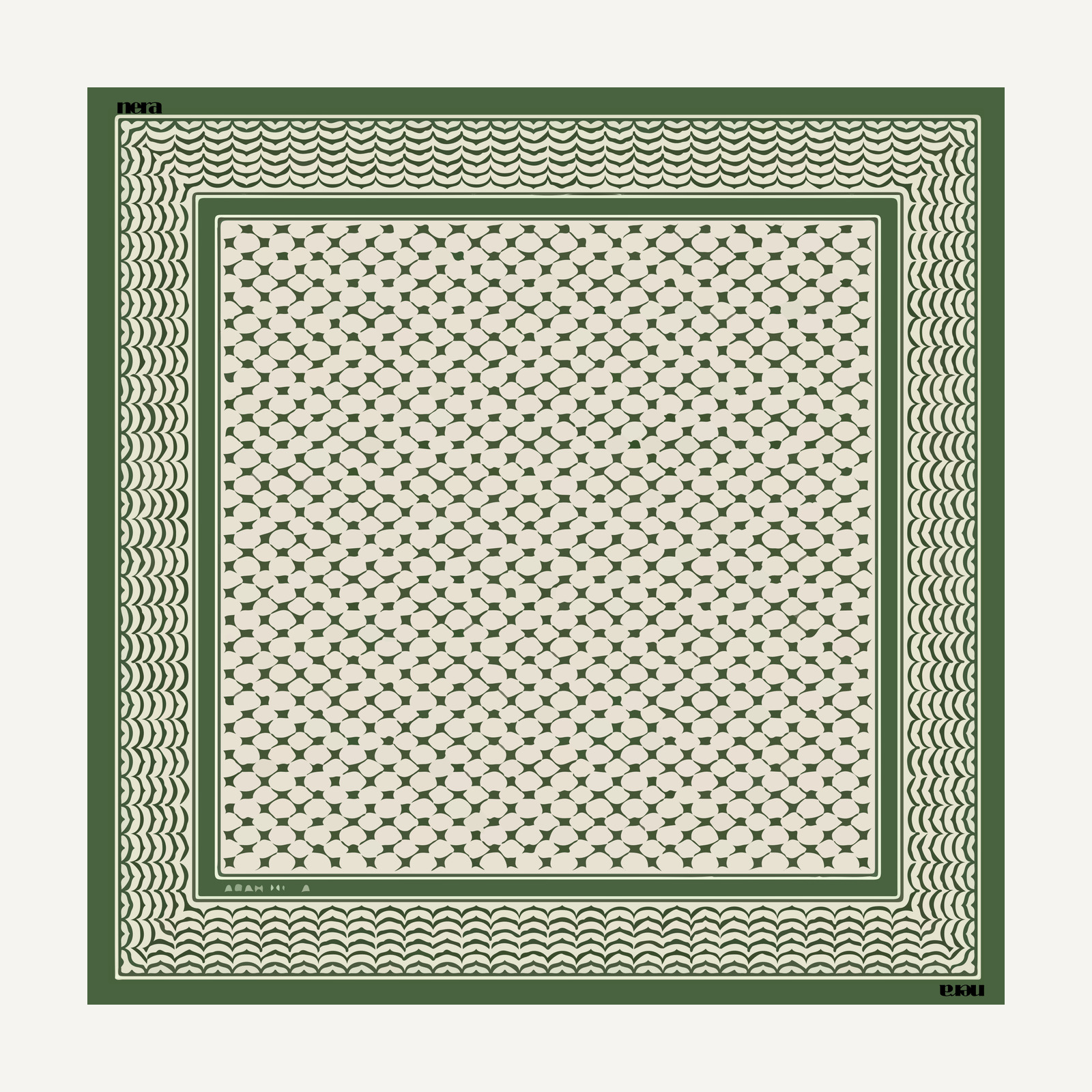 Berlian Halus in Olive, flat view