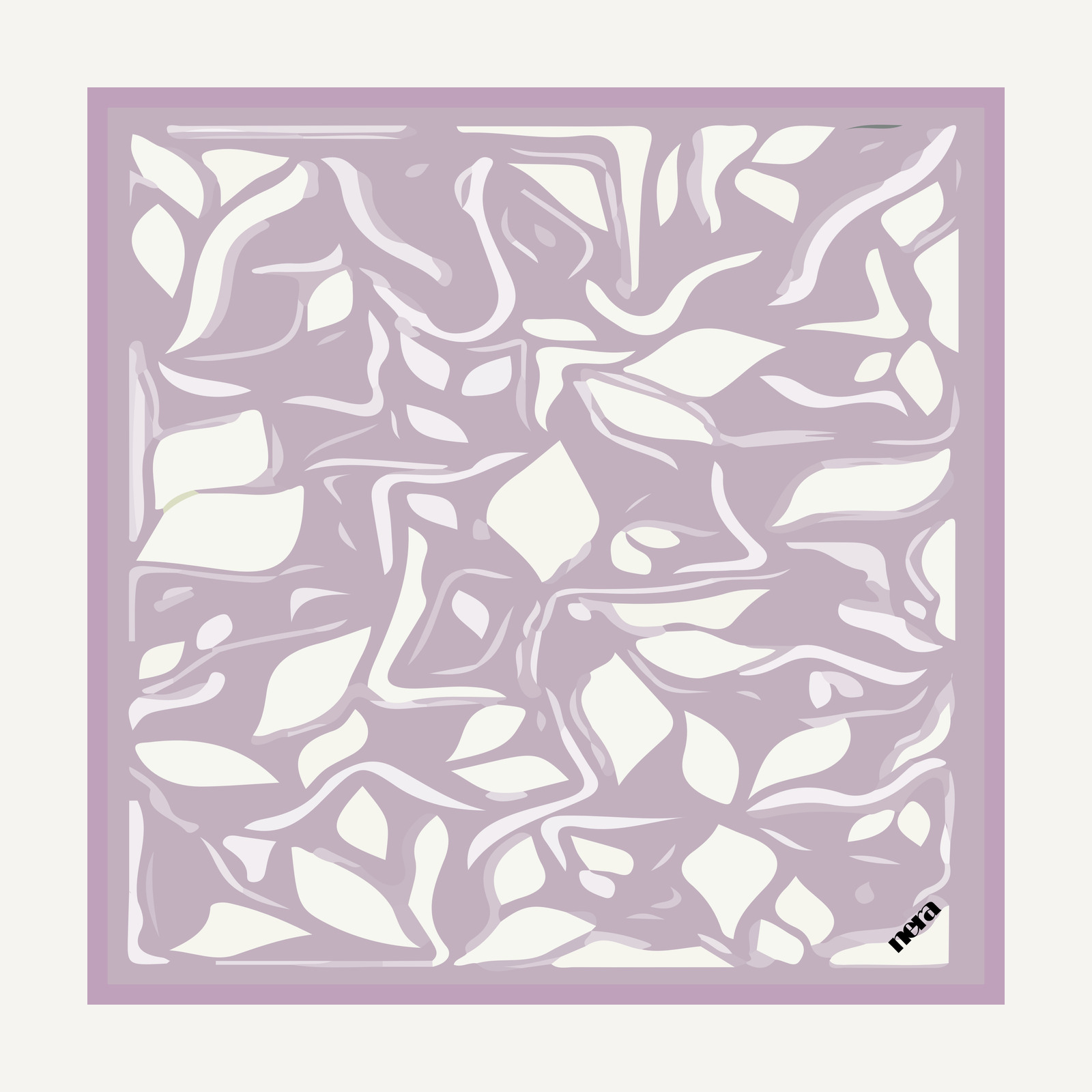 Dedaun in Amethyst, flat view