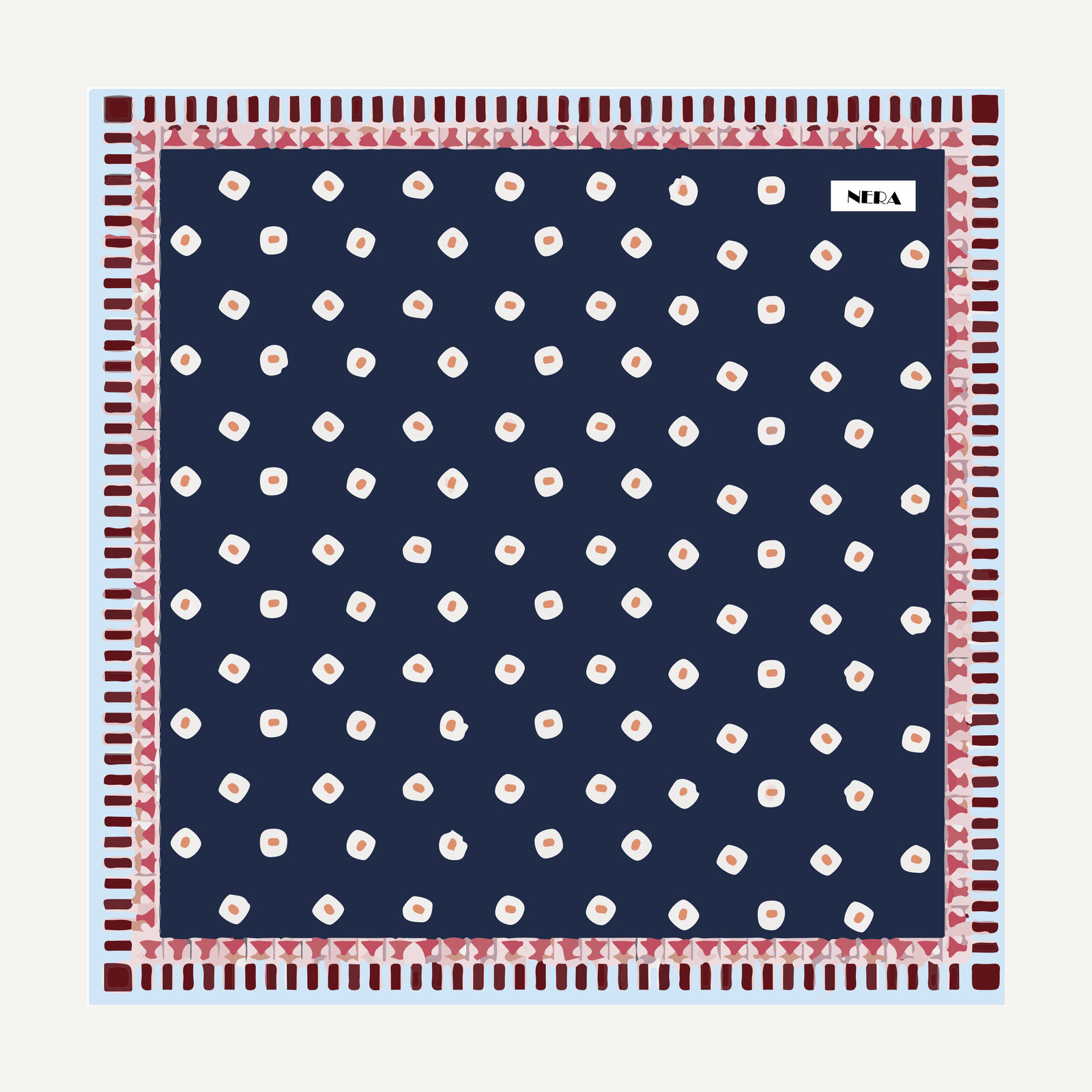 Titik in Indigo, flat view